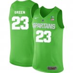 Men Michigan State Spartans NCAA #23 Draymond Green Green Authentic Nike 2020 Stitched College Basketball Jersey CE32T34QH